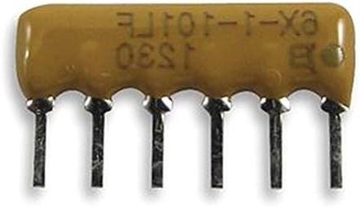 Weerstandsnetwerk - Vaste netwerken - Elektronische circuits - Precisie component - Pack van 5 - Niet gespecificeerd