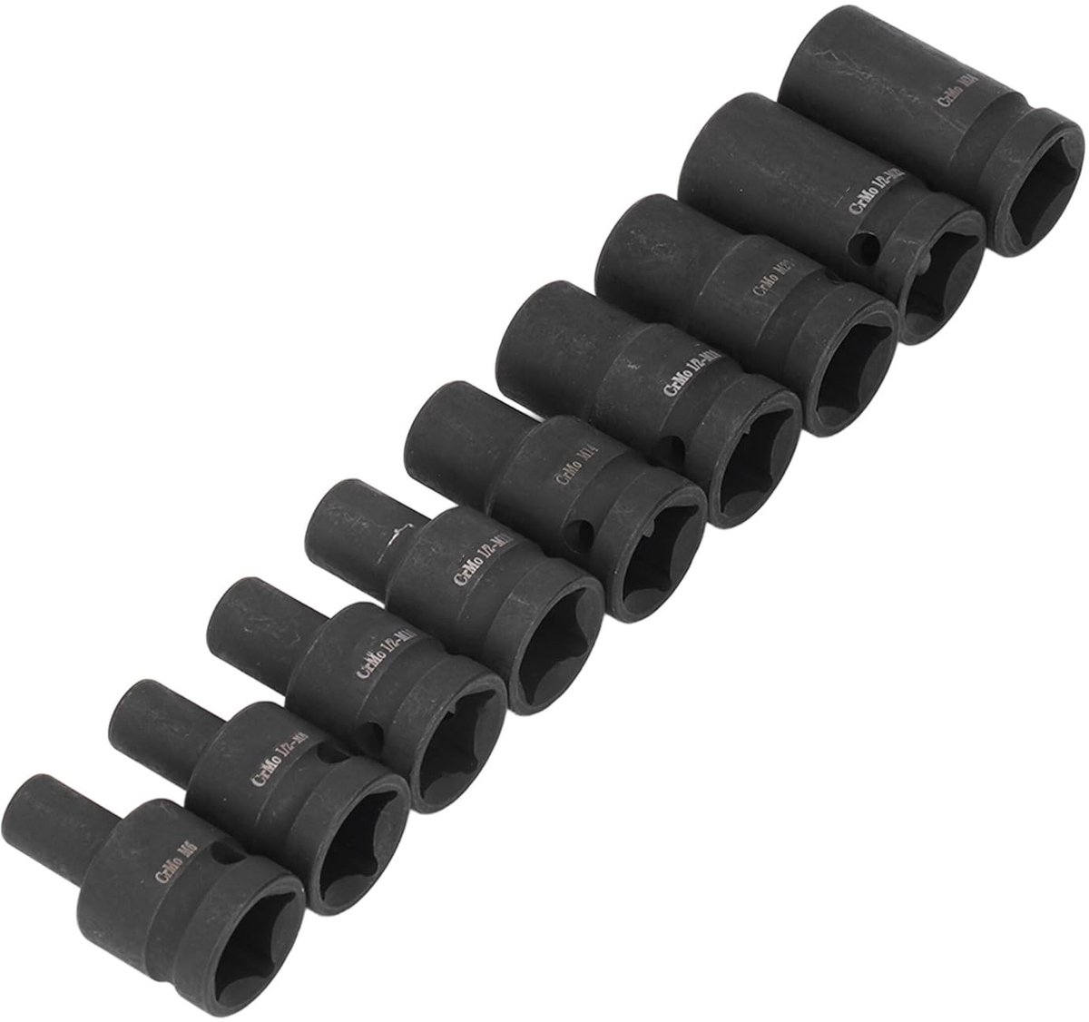JHUBERS - Tap Socket Set - 9-delig Molybdeen Staal - Voor Elektrisch Gereedschap - Pneumatisch Gereedschap - Hoogwaardige kwaliteit - Duurzaam - Ge...