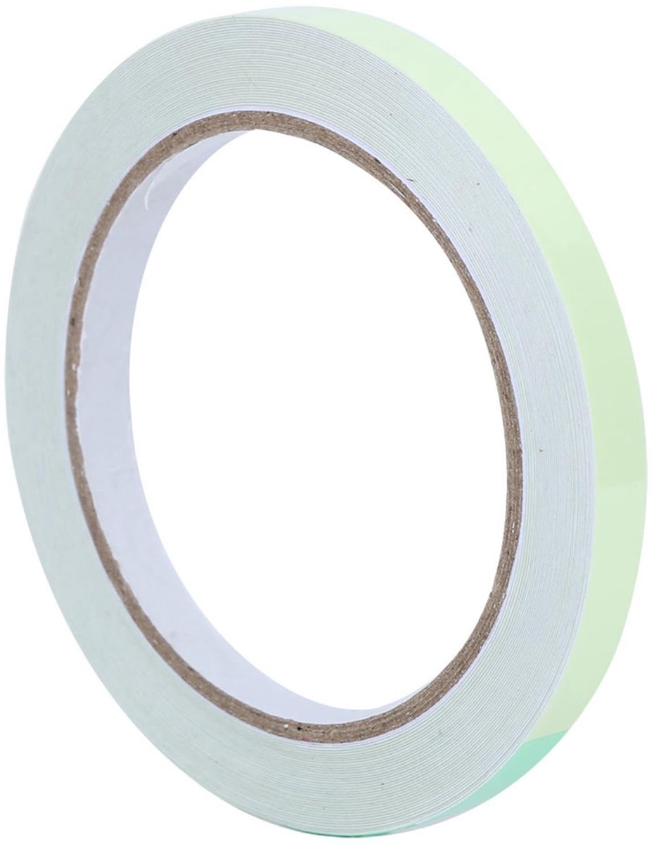 ZEYNOMAX - Lichtgevende Tape - Vlamvertragend en Waterdicht Plakband - 10 mm x 10 m - Veiligheid en zichtbaarheid in het donker - Ideaal voor noodsi...