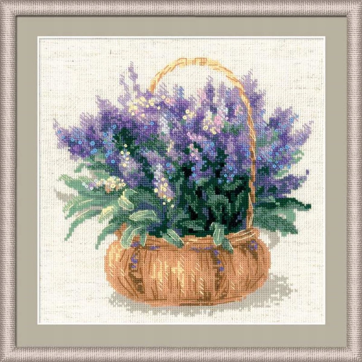 RIOLIS 1404 Franse lavendel borduurpakket 25x25 cm