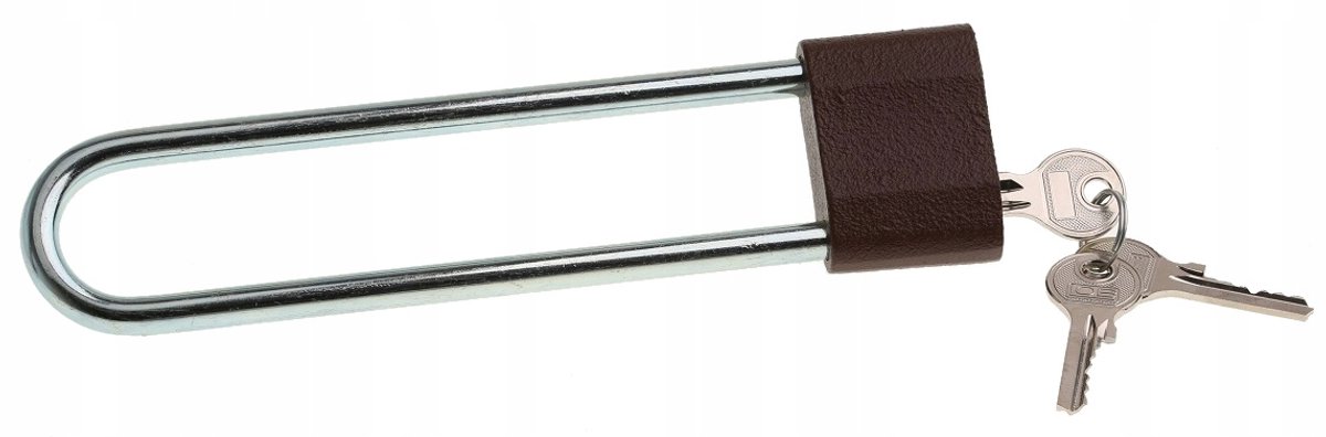 LOB KS53 Gietijzeren Hangslot met Verlengde Beugel