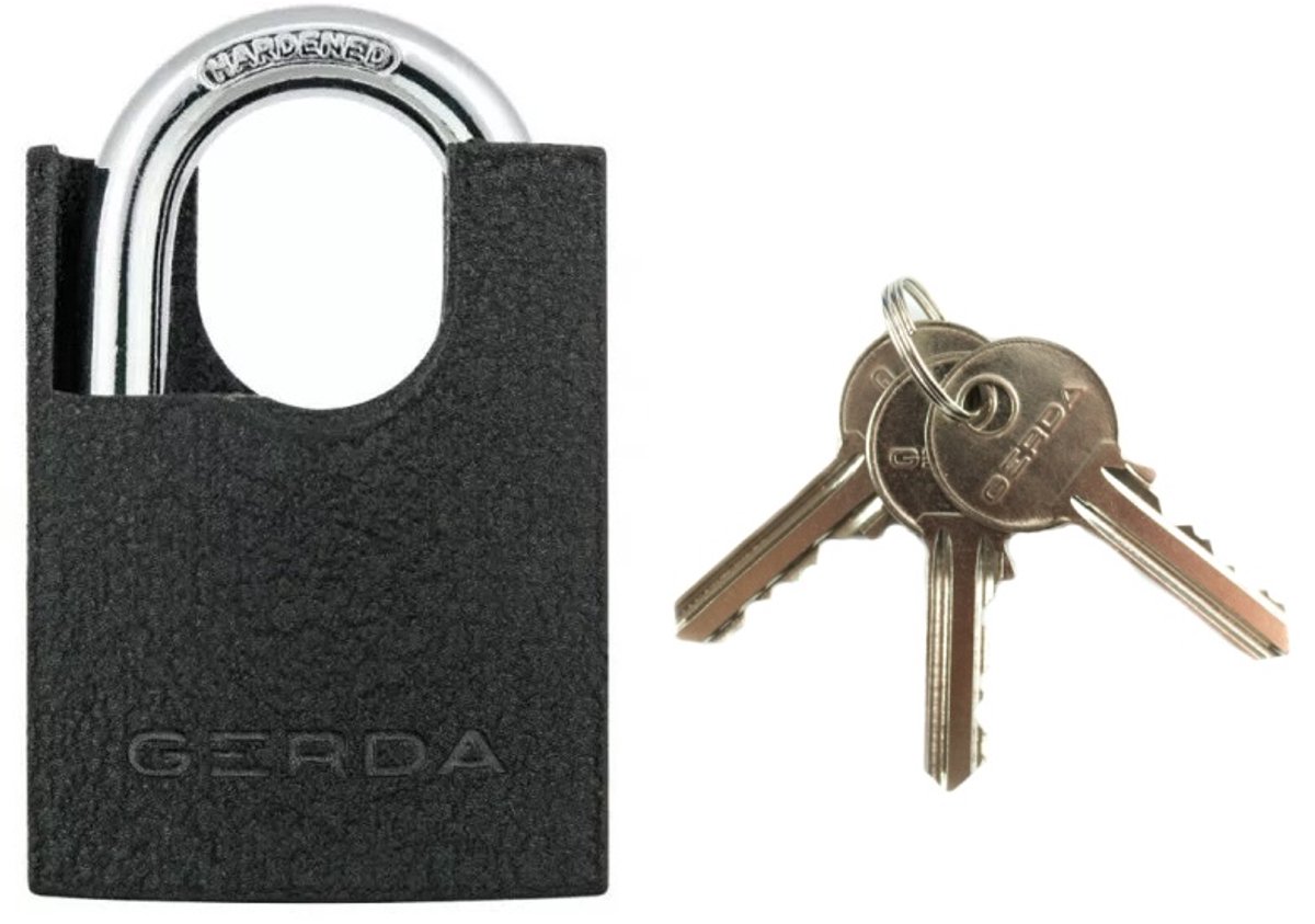 Gerda KZZC S70 Gietijzeren hangslot 70 mm met beveiligde beugel