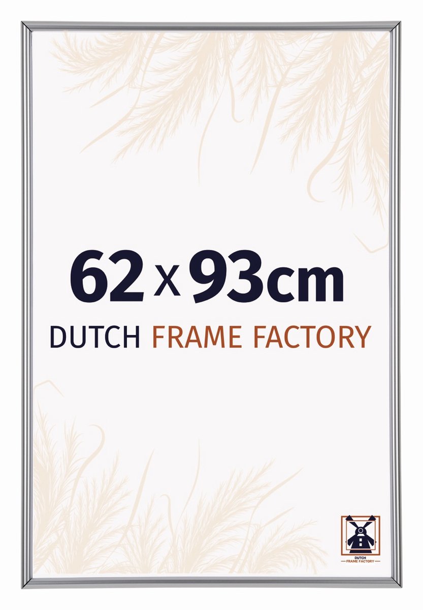 Dutch Frame Factory Fotolijst 62x93 cm - Kunststof - Zilver Hoogglans - Angers