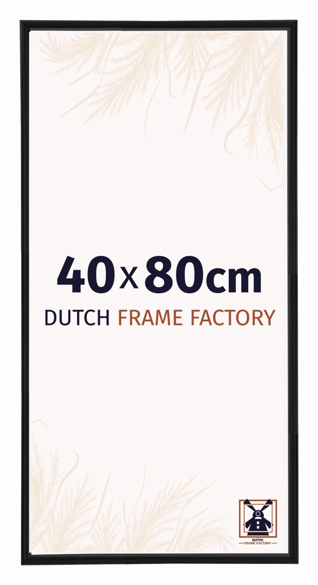 Dutch Frame Factory Fotolijst 40x80 cm - Kunststof - Zwart Mat - Angers