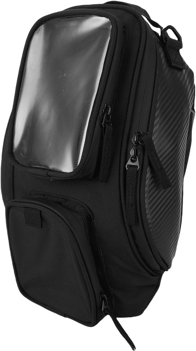 Dailygoods- Motortas Waterbestendig - Magnetische Tas - Universele Tas - Olie Brandstoftank Tas - Eenvoudig te Installeren - Transparante Mobiele Telefoontas - Motorbag