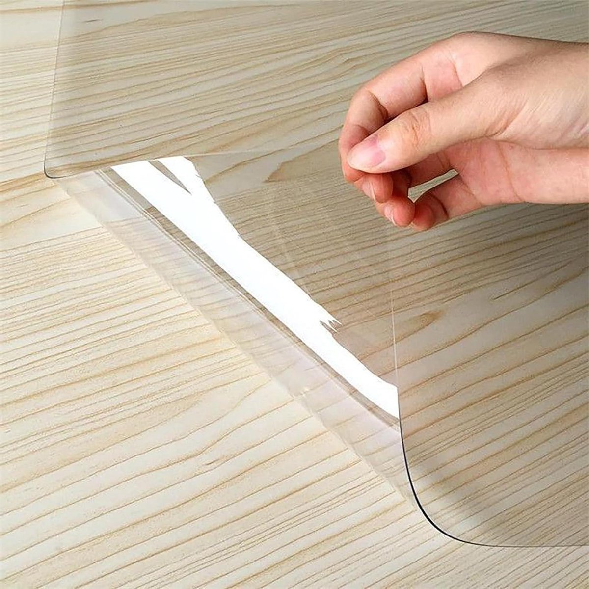 Transparante Tafelhoes - Beschermhoes Tafel - Tafel Beschermen - 15 Mm Dik - 55 X 180 Cm - Kristal Transparant