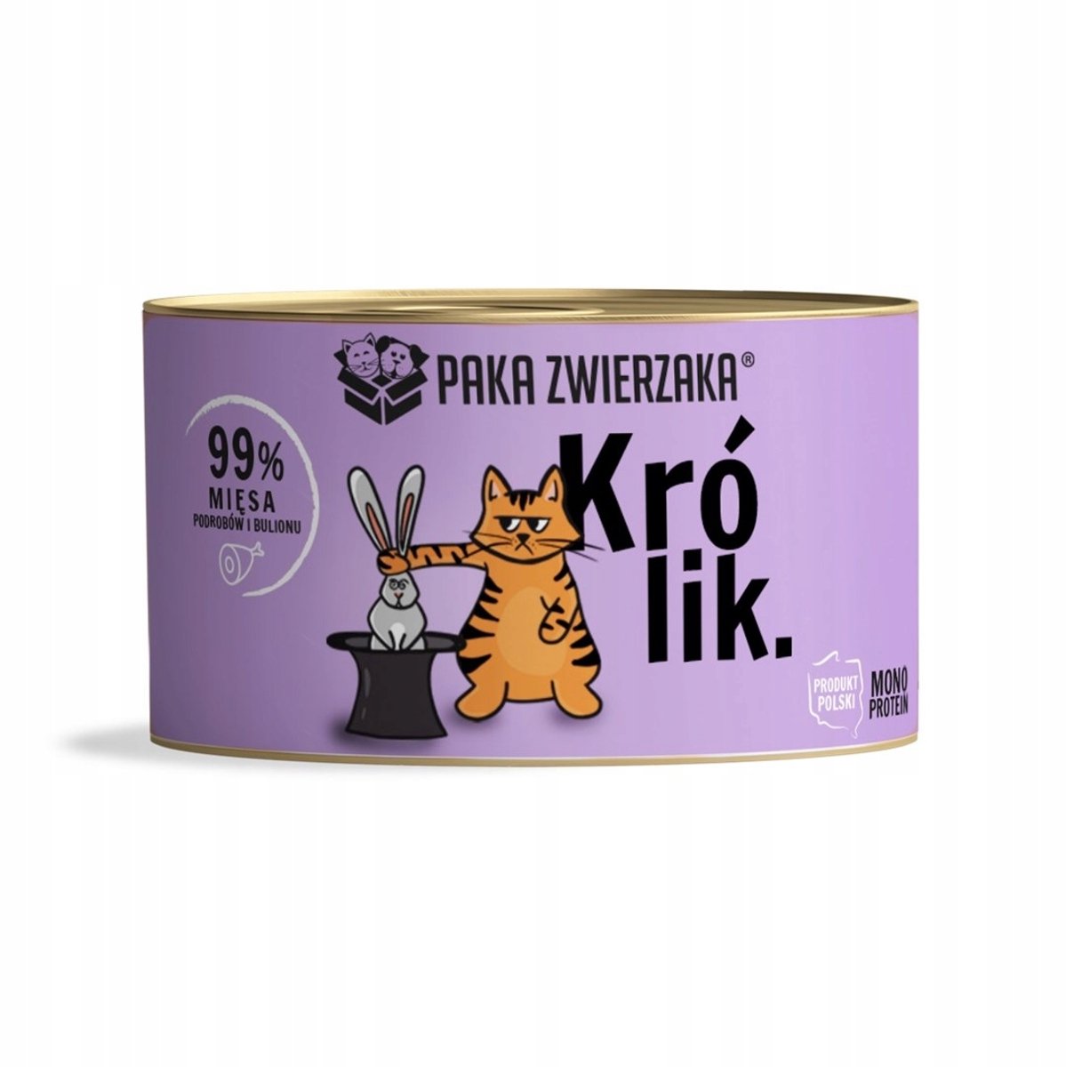 Paka Zwierzaka - Natvoer voor Katten - Konijnensmaak - 12x200g - Graanvrij