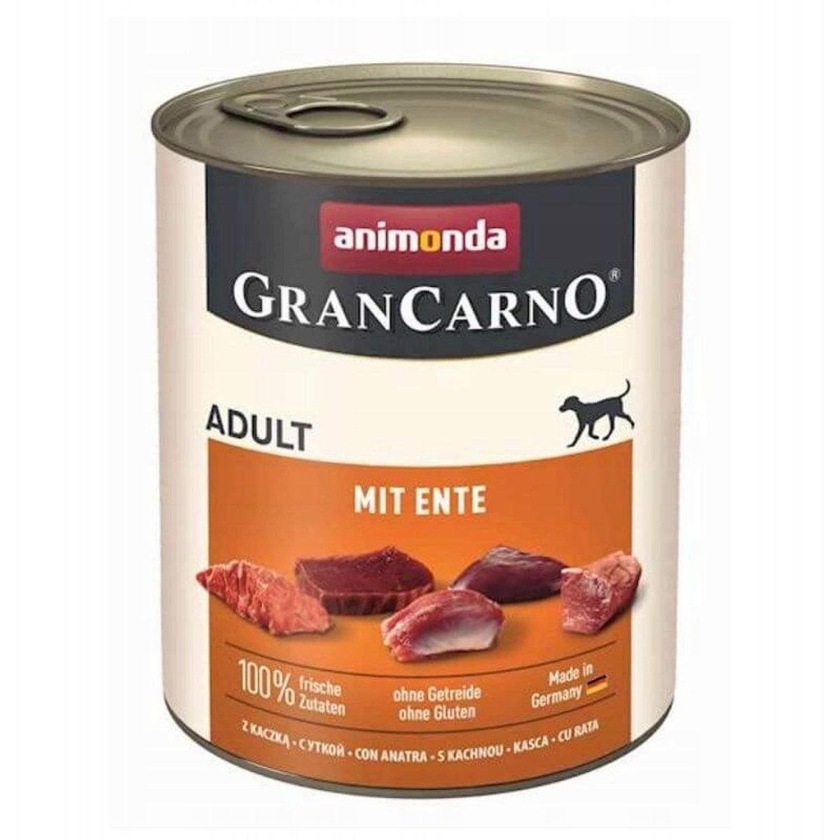 Animonda GranCarno - Natvoer voor Volwassen Honden - Met Eend - 12x800g