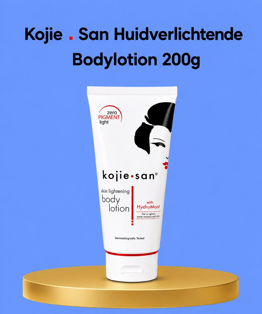 Kojie San Skin Lightening Body Lotion – 200 g – Verhelderende & Hydraterende Body Lotion – Verminderde Donkere Vlekken, Egaliseert de Huidtint & Hydrateert Intensief – Voor een Gladde, Stralende & Gezonde Huid