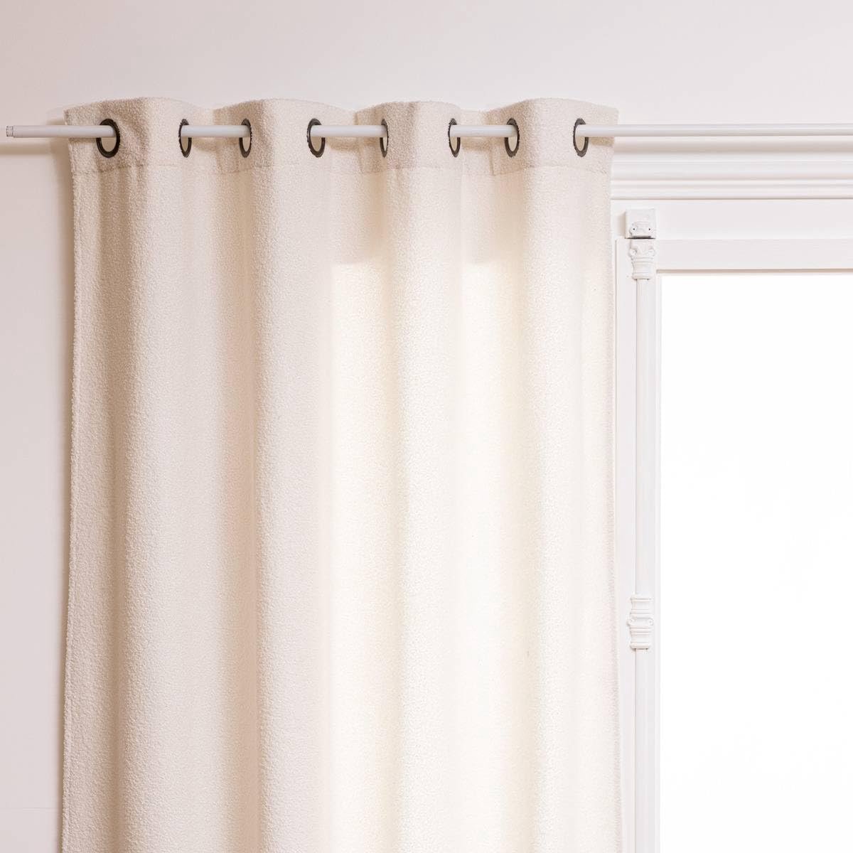 Atmosphera Créateur d'intérieur® JAIKO-gordijn van bouclé Blanc