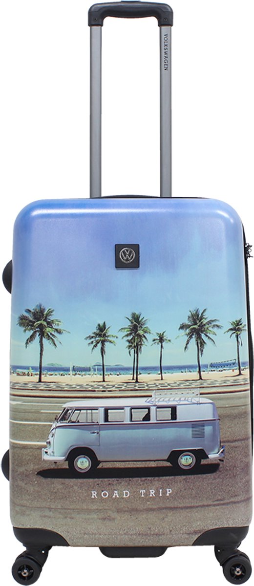 Volkswagen – Roadtrip | Harde Koffer / Trolley / Reiskoffer – Medium (66 cm) - Bedrukt / Medium
