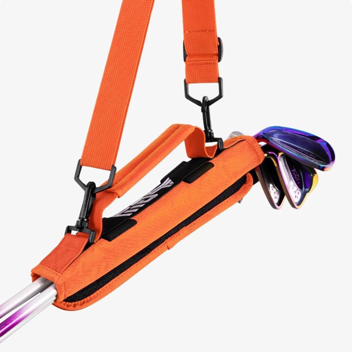 Potlood Golftas - Draagbare Golf Case - Golf Training - Verstelbare Schouderriem - Plaatst 5 Clubs - Oranje