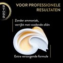 Syoss Oleo Intense: Zonder ammoniak, verrijkt met voedende oliën voor een extra verzorgende formule. Voor professionele resultaten.