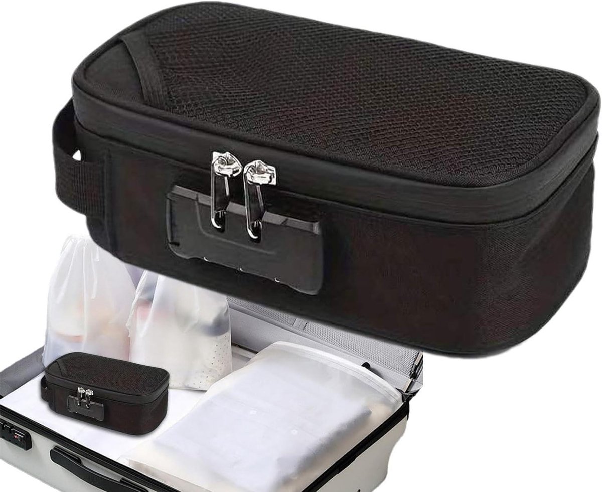 Geurvrije Opberger - Documenten Tas - Veilig Opbergen - Combinatie Slot - 21 cm Lengte - Zwart