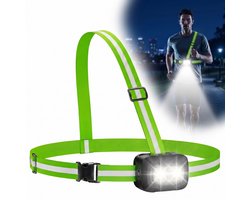 Fokelyi-Hardloop verlichting-Hardloop Borstlamp-Running Light - Wandel verlichting-IPX5 Waterdicht-LED Lampjes-2-in-1-hoofdlamp