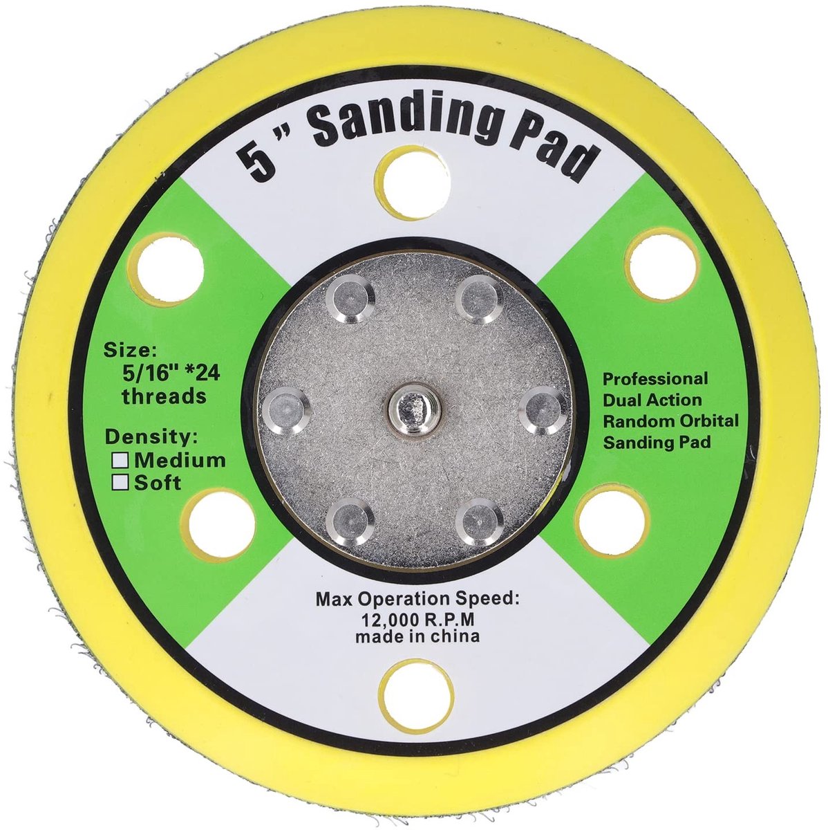 Dailygoods- Schuurpad 5 Inch - Steunplaat - Orbitaal - Klittenbandschijven - Houtbewerking - Polijstmachine - Lage Profielrand - Schuurmachine