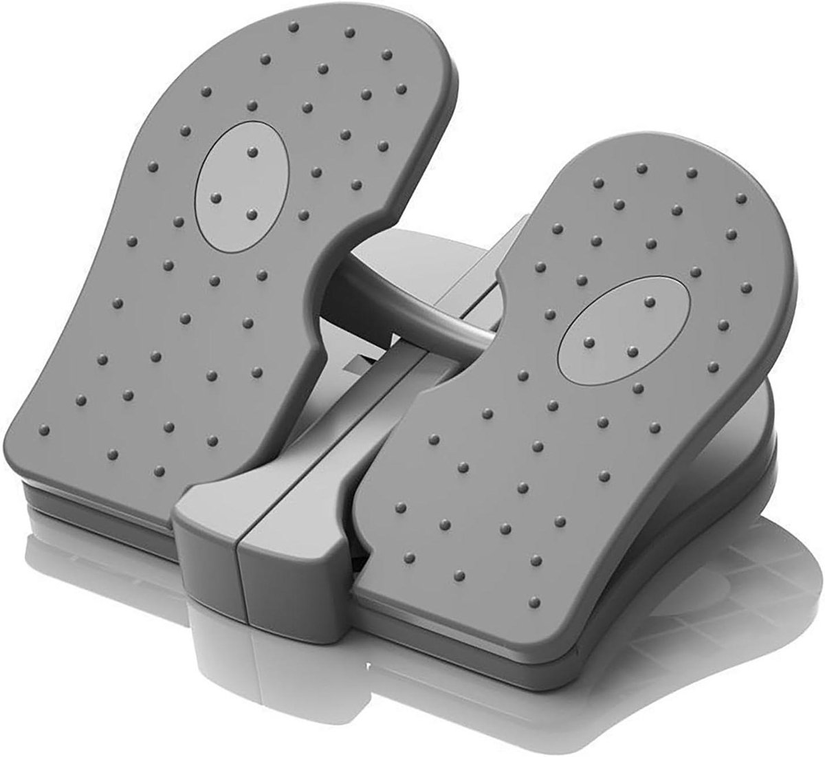 Mini Stepper Machine - Ondersteuning Benen - Thuis Kantoor Oefening - Vouwbaar Compact Ontwerp - 442 g - Cool Grijs