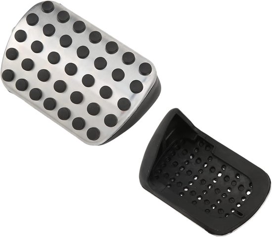 Pedaal Covers - Auto Accessoires - Veiliger Rijden - Antislip Rubber - 3 Delig - Zilver — afbeelding 5