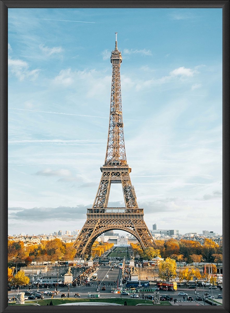 Zwarte aluminium lijst 50x50 cm - Poster en puzzel