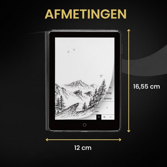 Veloura One E reader - inclusief 32GB SD kaart - 6 inch ereader met hoesje - met schermverlichting en nachtmodus - 64 GB opslag - online luisterboeken en storytel ondersteuning - nederlandstalig ebook — afbeelding 3