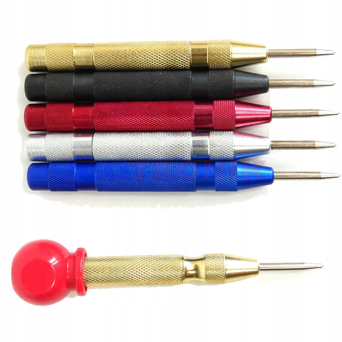 Automatische Centerpons Metaal & Hout - Rood