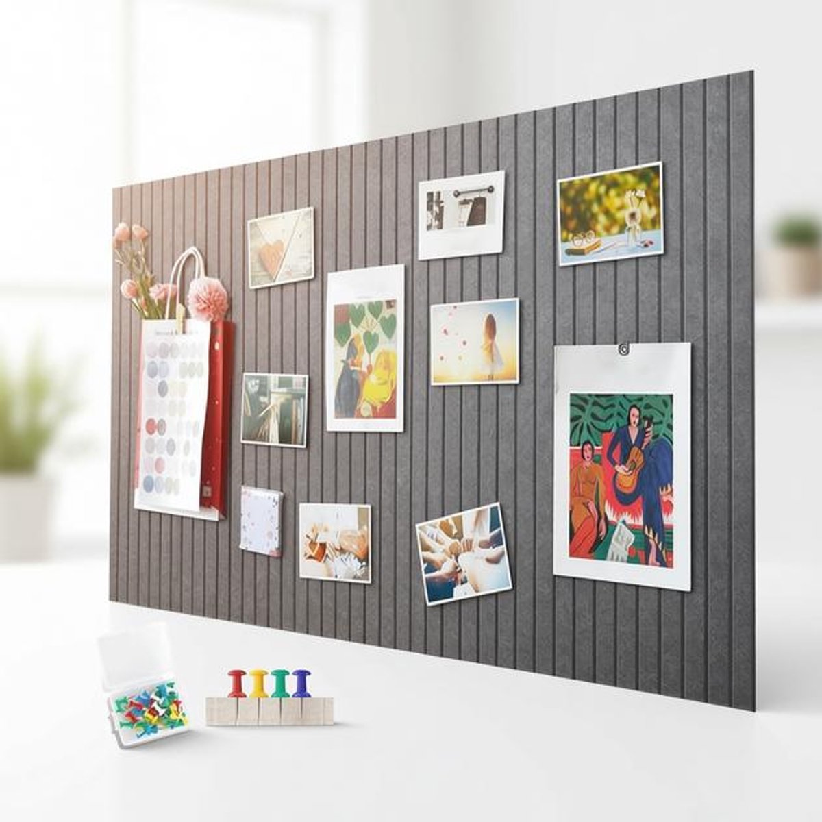 Maison Elara Grote Zelfklevende Vilt Prikbord 60 x 40 cm Decoratief en Vouwbaar voor Kantoor en Keuken