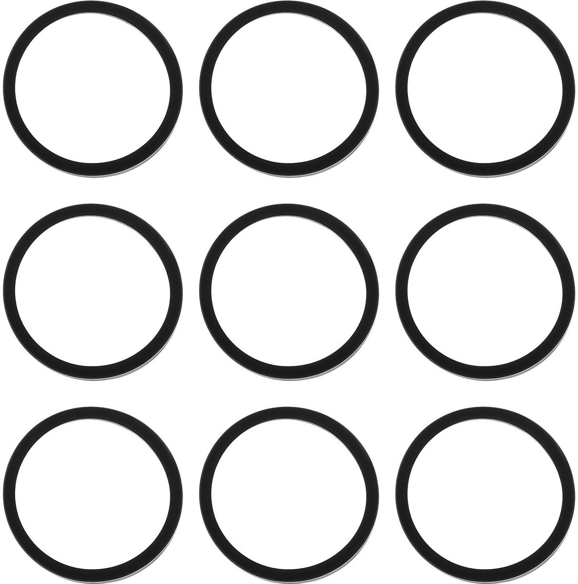 Dailygoods- Tractiebanden 50 Stuks - Hoge Compatibiliteit - Onderdeelnummer 7154/20510 - Buitendiameter 9,5 mm - Duurzaam Rubber - Nauwkeurige Pasvorm - Modeltreinbanden