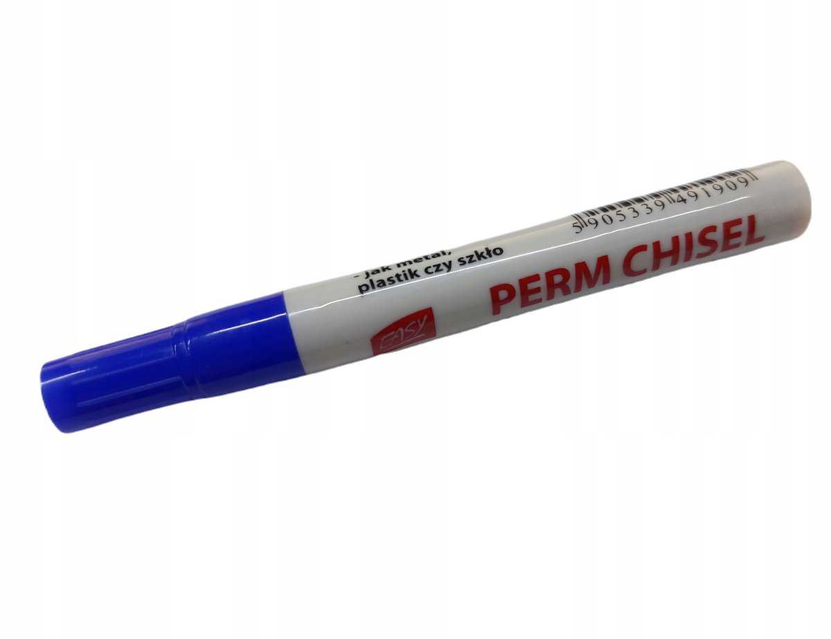 Easy Permanente Marker Blauw - Ronde Punt, Sneldrogend