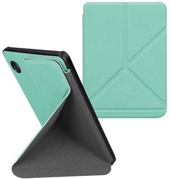 PromoHome E-reader Hoesje voor Kobo Clara BW & Clara Colour - Kunstleren Cover met Standaard en Magneetsluiting - Mintgroen — afbeelding 2
