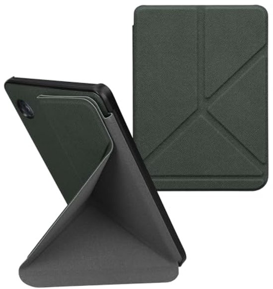 PromoHome E-reader Hoesje met Standaard voor Kobo Clara BW/Colour - Kunstleer - Donkergroen — afbeelding 2