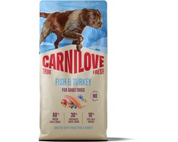 12 kg Carnilove true fresh adult all breeds fish / turkey hondenvoer