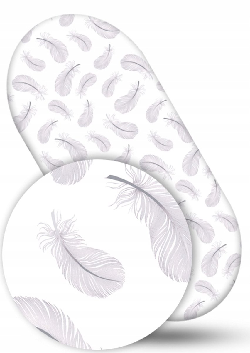 Babymam Hoeslaken Kinderwagen/Wieg 38x80cm Katoen Grijs Pof