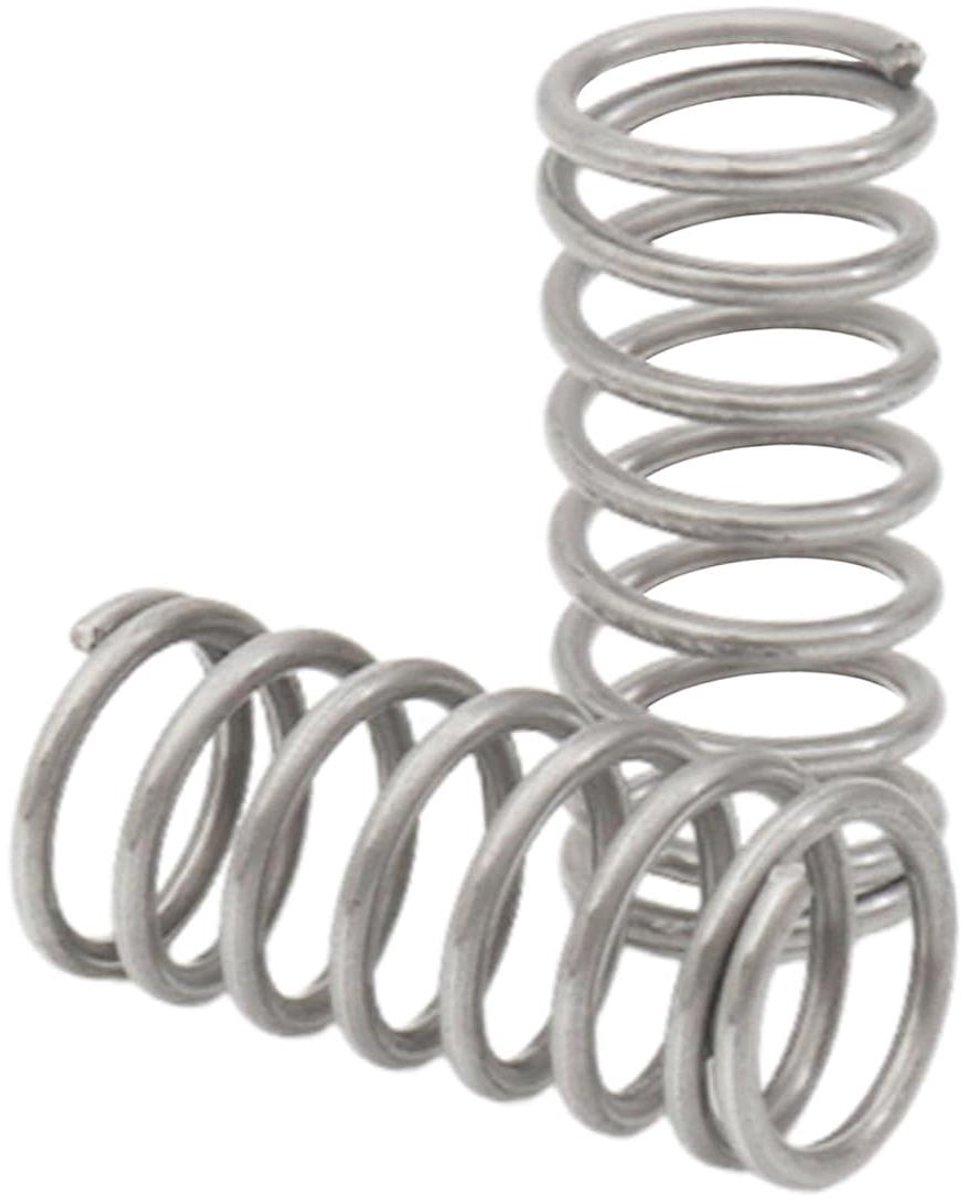 Drukveren Staal - Compressieveren Set - Vaste Bevestiging - Hoge Elasticiteit - 3.5x25x60mm - Metaal