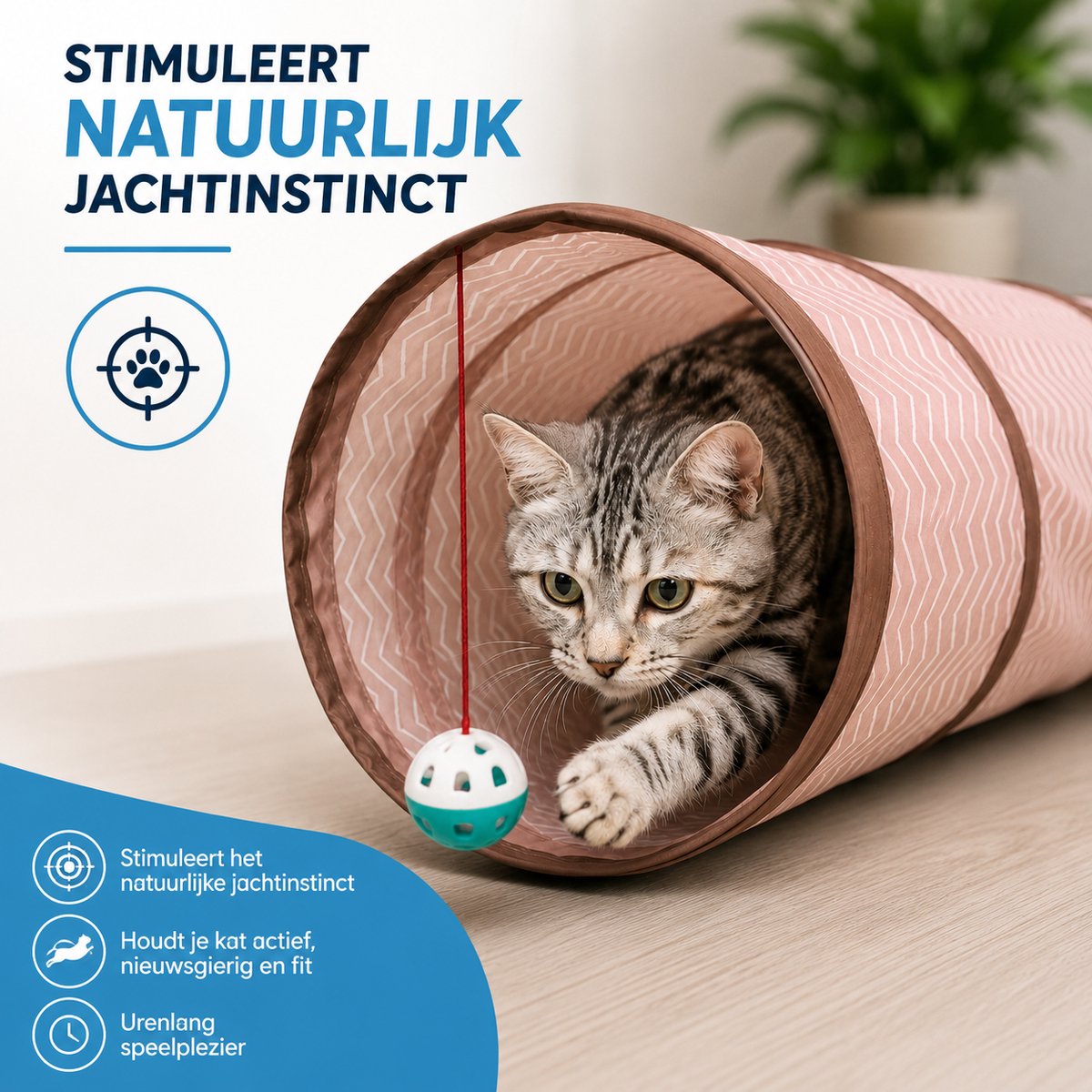 Karsten International Opvouwbare Kattentunnel thumbnail 4
