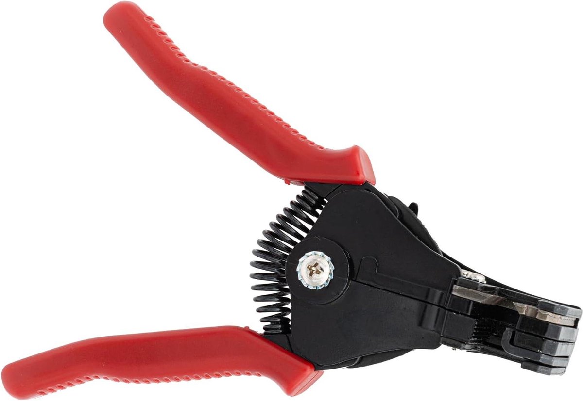 Automatische striptang - Kabelstripper - Zonnekabels strippen - Eenvoudig met één hand - 2.5 4 6 mm² - Rood