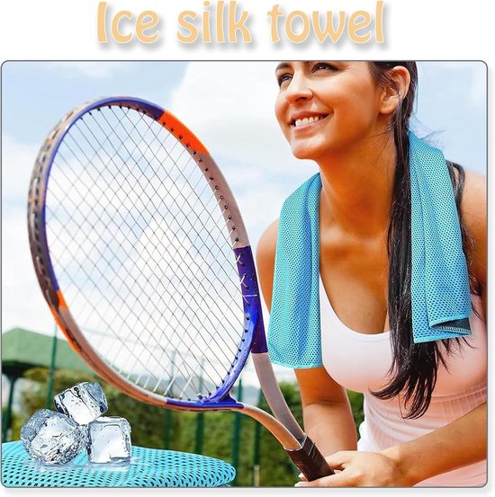 Sporthanddoeken - cooling towel - Verkoelende Handdoek - Koel handdoeken - Cooling Towel - Koelende Sportdoeken - Microvezel - Fitness - Ice Towel - ijshanddoek - Sneldrogende Nekkoeldoek - 4 Stuks - 100x30cm — afbeelding 3