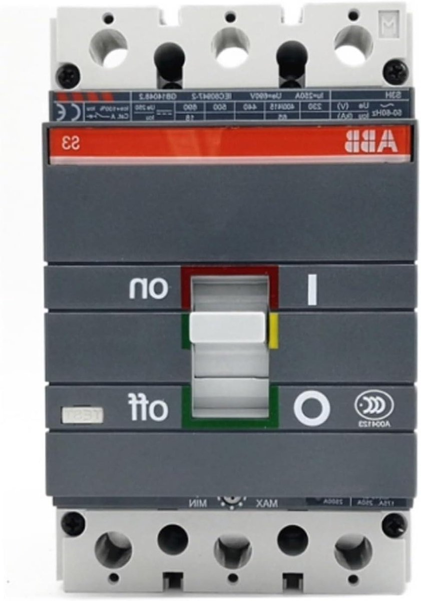Stroomonderbreker Gegoten Behuizing - Pneumatische Schakelaar - Elektrische Beveiliging - Miniatuur Ontwerp - 80 Ampere - Grijs