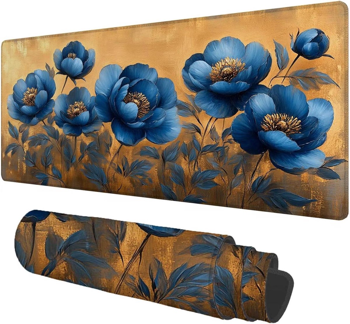 Grote Muismat - Bureauonderlegger - Comfortabel Werken - Ultraglad Oppervlak - 150x80 cm - Blauw