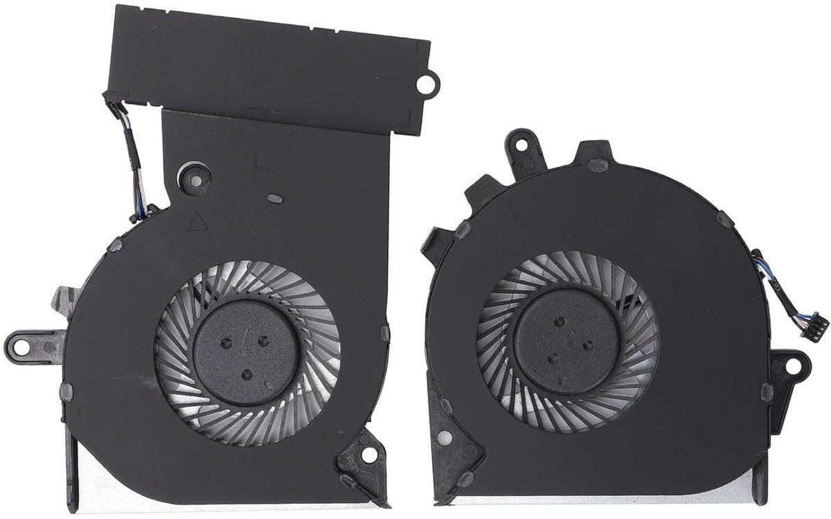 Laptop Koelventilator - CPU GPU Fan - Laptop Koelen - 4-pins Connector - DC 5V 0.5A - Zwart