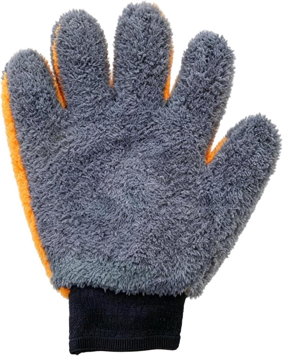 Auto Was Handschoen - Reinigingshandschoen - Voertuig Onderhoud - Krasvrij Schoonmaken - 25x24 cm - Enkel Attribuut