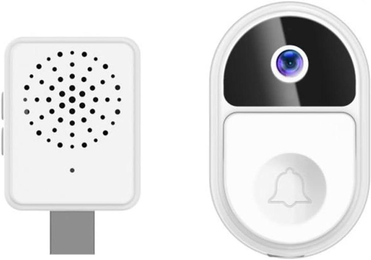 Video Deurbel - Slimme Intercom - Beveiliging Thuis - IP65 Waterdicht - 1080p Resolutie - Wit