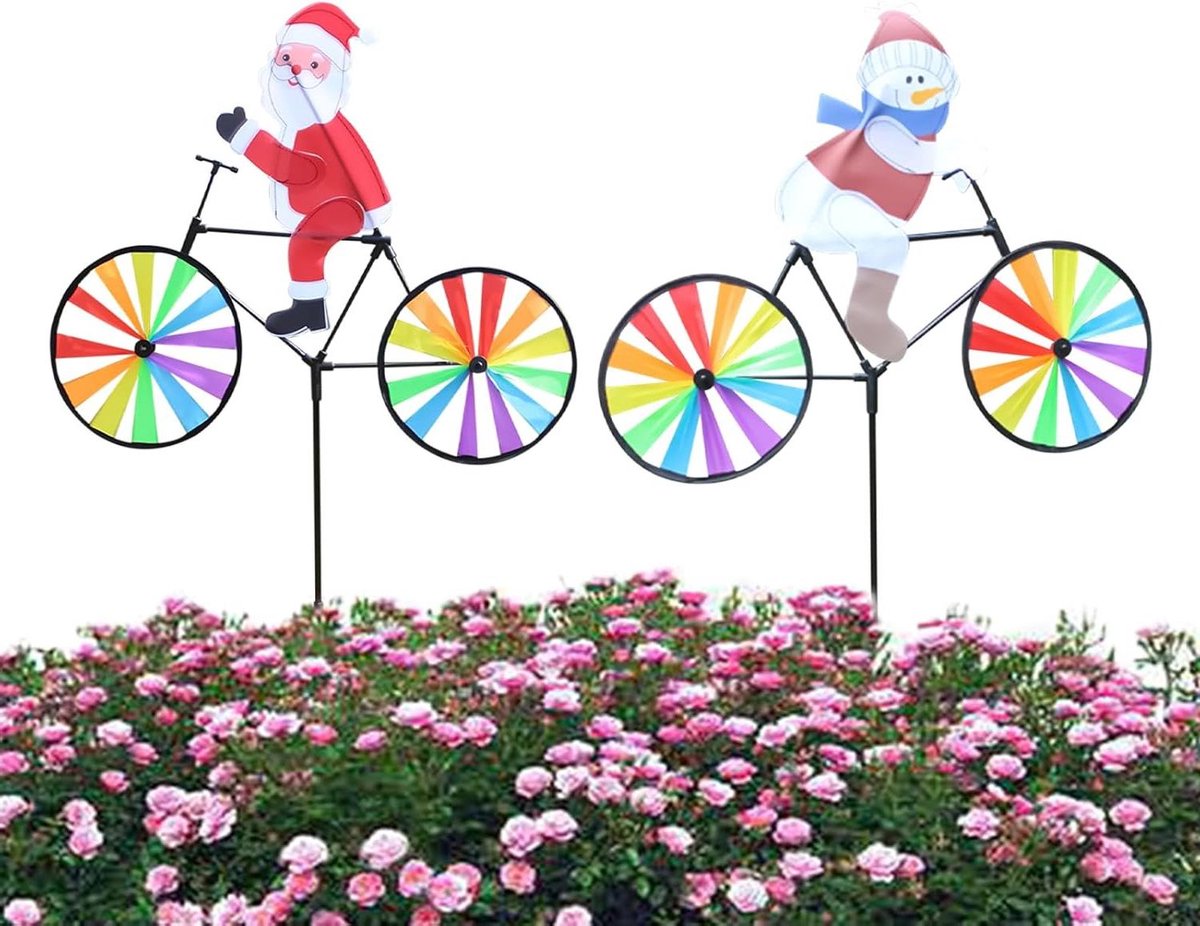 Tuin Pinwheels - Windmolens Decoratie - Tuin Aankleden - Weerbestendig Materiaal - 53x90cm - Multicolor