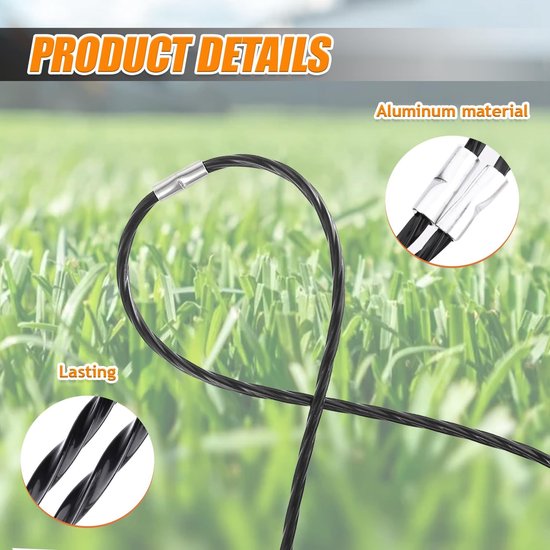 Trimmerdraad - 20 stuks - 37 cm x 3,5 mm - Geschikt voor Bosch AFS23-27 trimmerdraad F016800431 - Trimmerdraad - Spoel - Trimdraad - Snijdraad - Nylon trimmerdraad - Onkruidtrimmerdraad - Gazontrimdraad - Tuintrimdraad — afbeelding 2
