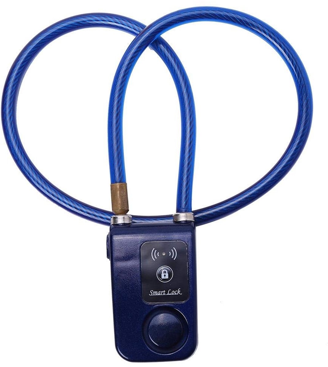 LIVIA HOME - Fietsslot - Bluetooth - Smart Lock met Alarm - Blauw - Anti-diefstal - Geschikt voor Fiets en Motorfiets