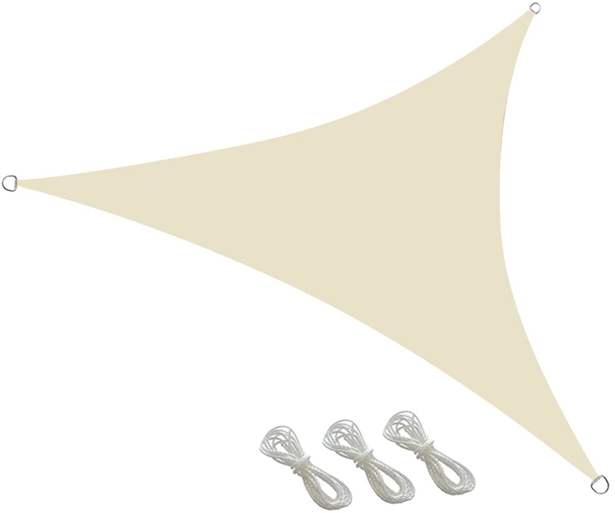 SOUQONE- Zonneschaduw Zeil Driehoek - 420D Oxford Doek - Lichtgewicht - Bescherming Tegen UV-stralen - Voor Patio/Garten - 3x3m - Schaduwdoek