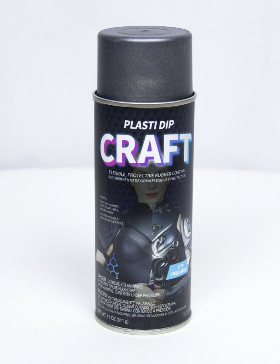 Plasti Dip Craft Antraciet Grijs Mat 325 ml – Afpelbare Rubbercoating Spray – Beschermende Coating voor Hout, Metaal, Kunststof, Glas & DIY