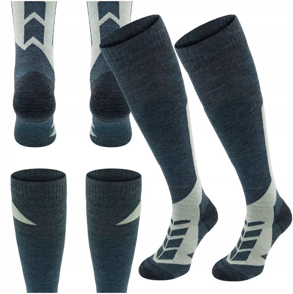 Comodo SKI4 Merino Sokken 50% Wol Warm & Ademend Donkergroen