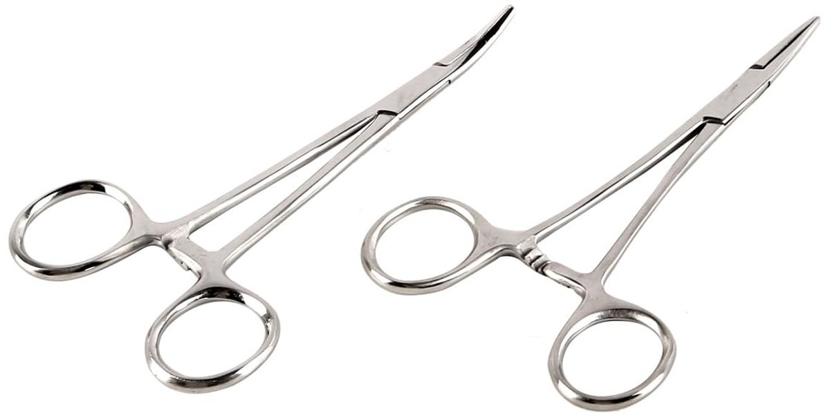LIVIA HOME- Pincetten Set Roestvrij Staal - Pincetten Set Hobby - Verzorgingsclips - Reinigingsclips - Geschikt voor Huisdieroren - Duurzaam en Stevig - Verzorgingspincet