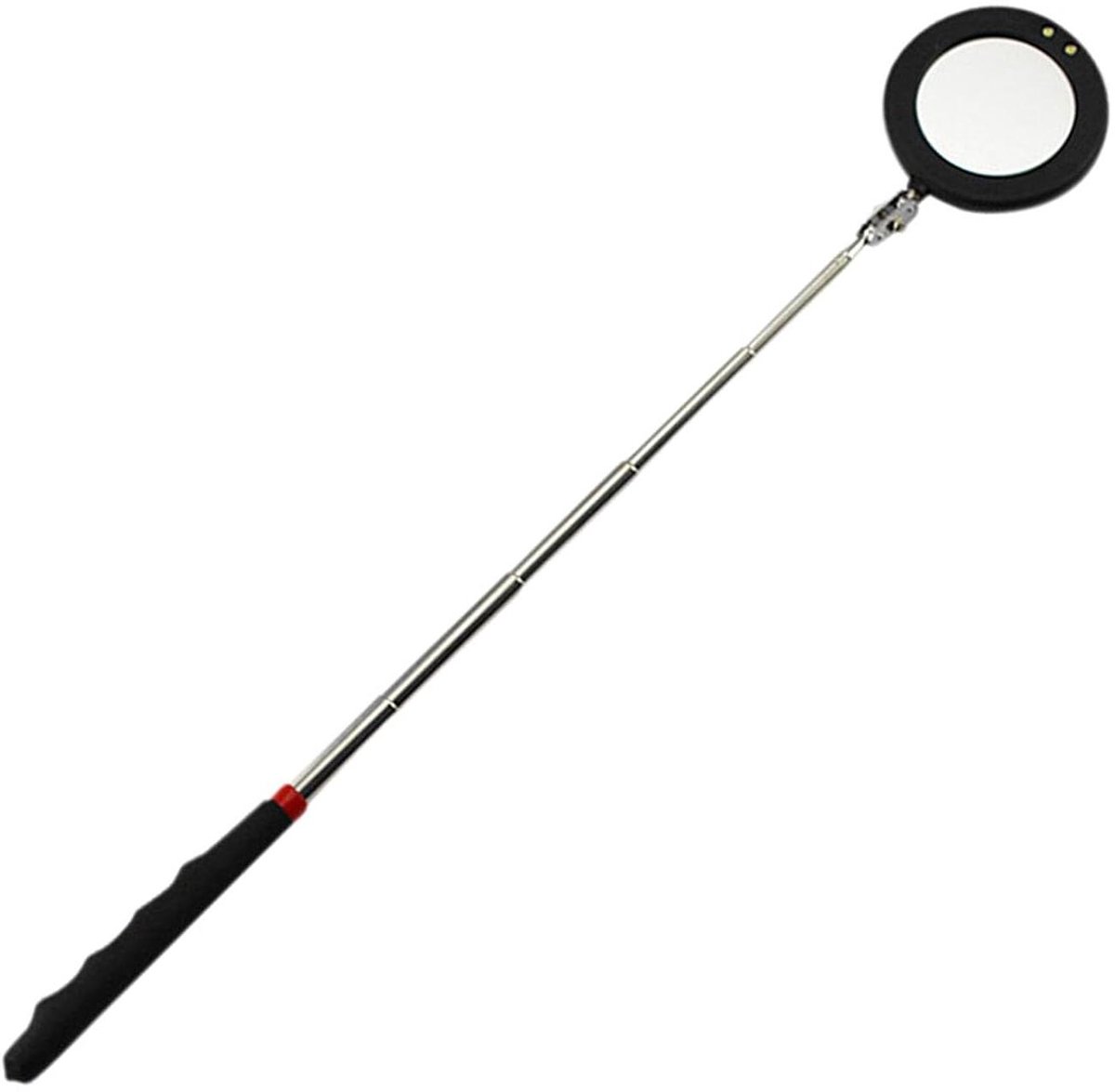 Inspectiespiegel Uitschuifbaar - Mechanisch Spiegelgereedschap - Moeilijk Bereikbaar Inspecteren - Met LED Licht - 275 cm tot 787 cm - Zilver