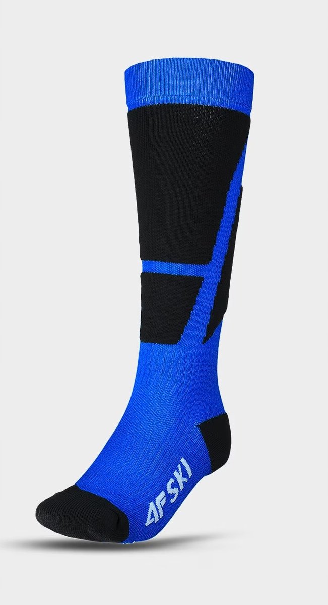 4F Heren Ski Sokken Warm Blauw